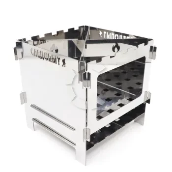 Печь-щепочница, нерж.сталь, 154х154х150 мм, СЛЕДОПЫТ