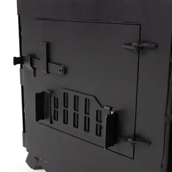 Печь дровяная Light малая, сталь 1 мм (с экранами и угловыми трубами), СЛЕДОПЫТ