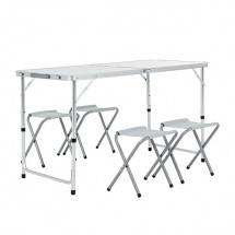 Набор мебели для пикника Green Glade M790-1, мраморный белый, Green Glade