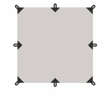 TENT тент 3x3 м Sahara Talberg, серый